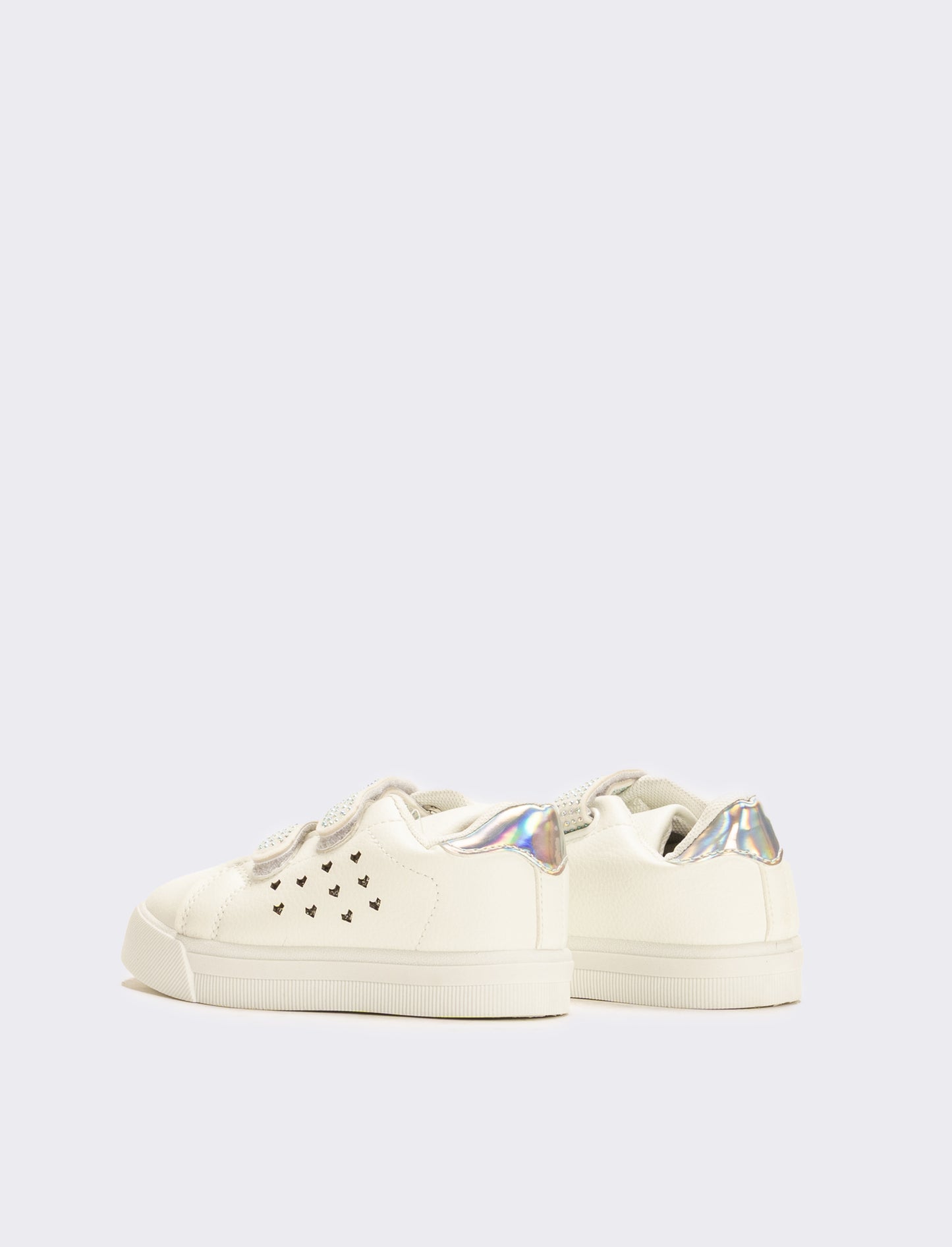 Sneakers con strappi da bambina - Bianco