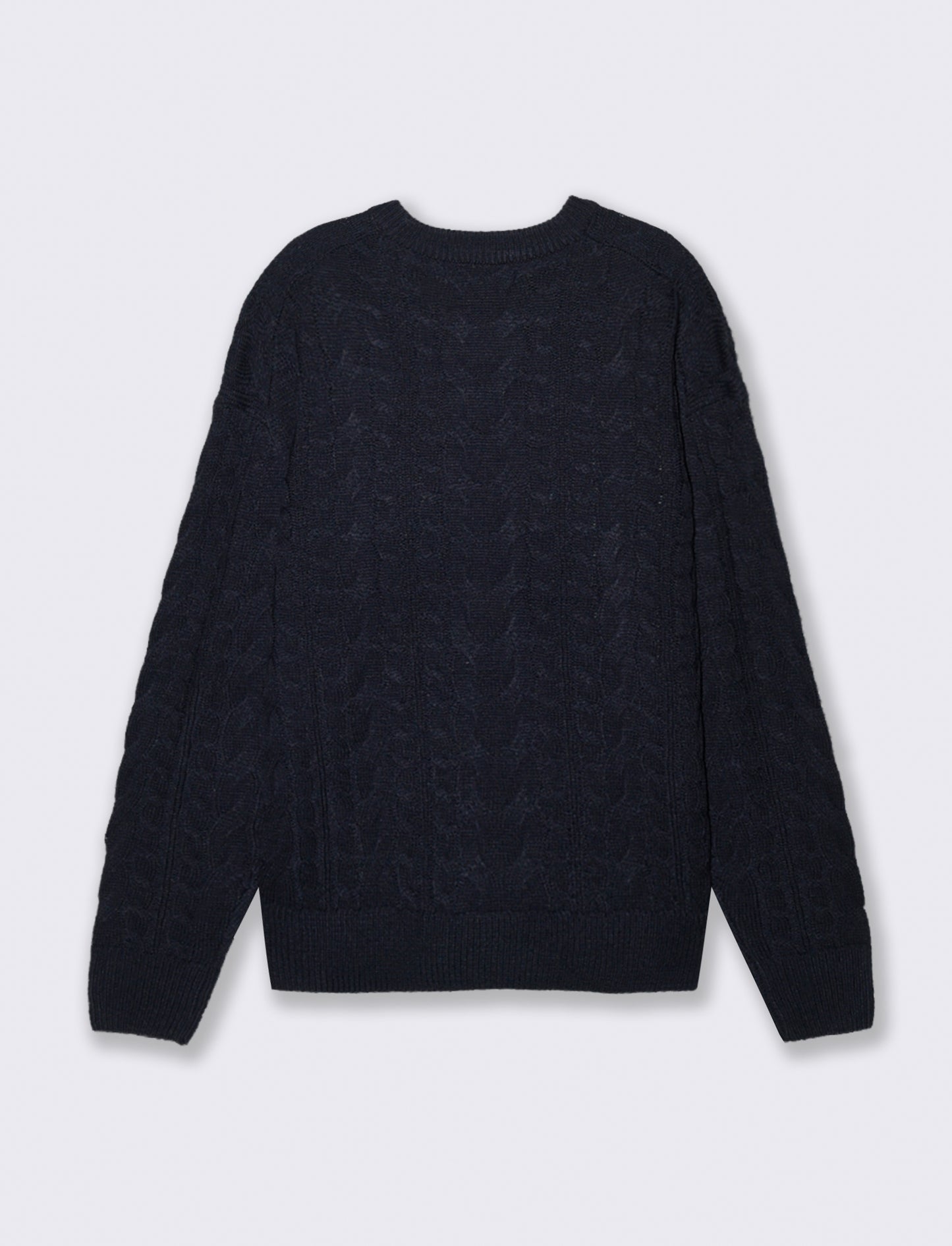 MAGLIA GIROCOLLO AD INTARSIO - Blu