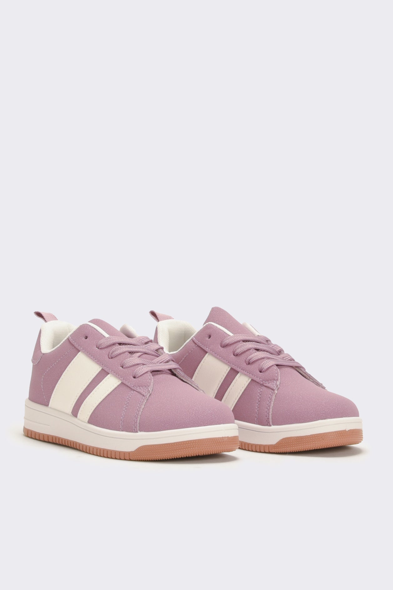 Sneakers da bambina con riporti - Viola