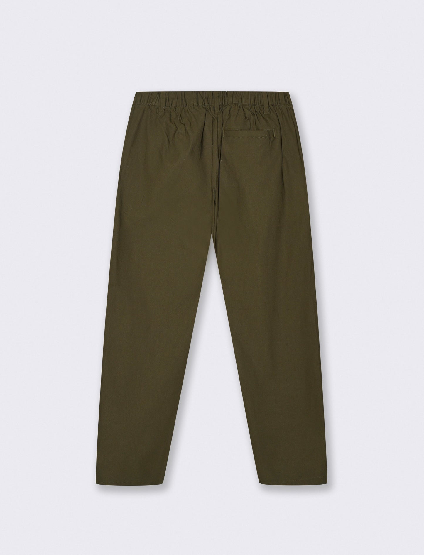 PANTALONI CHINO JOGGER IN TESSUTO TECNICO STRETCH - Verde militare