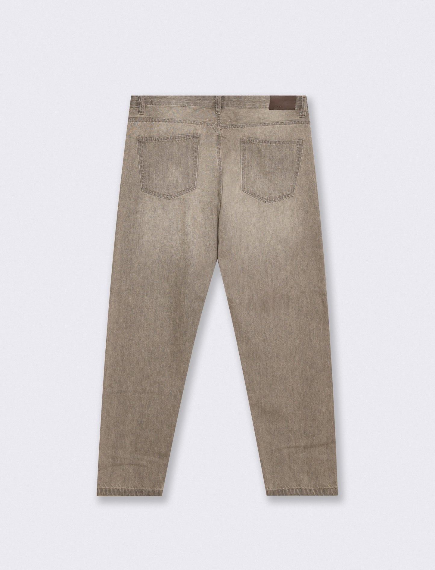 JEANS STRAIGHT FIT GRIGIO SLAVATO - Grigio