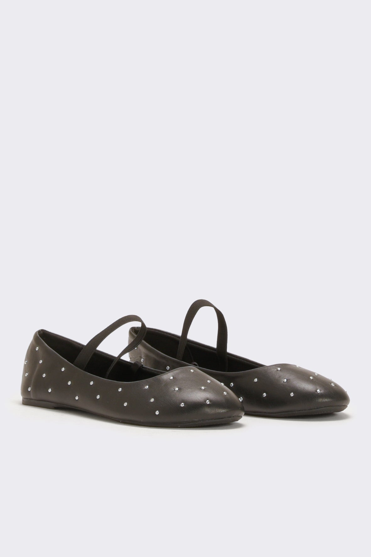 Ballerina con borchie da bambina - Nero