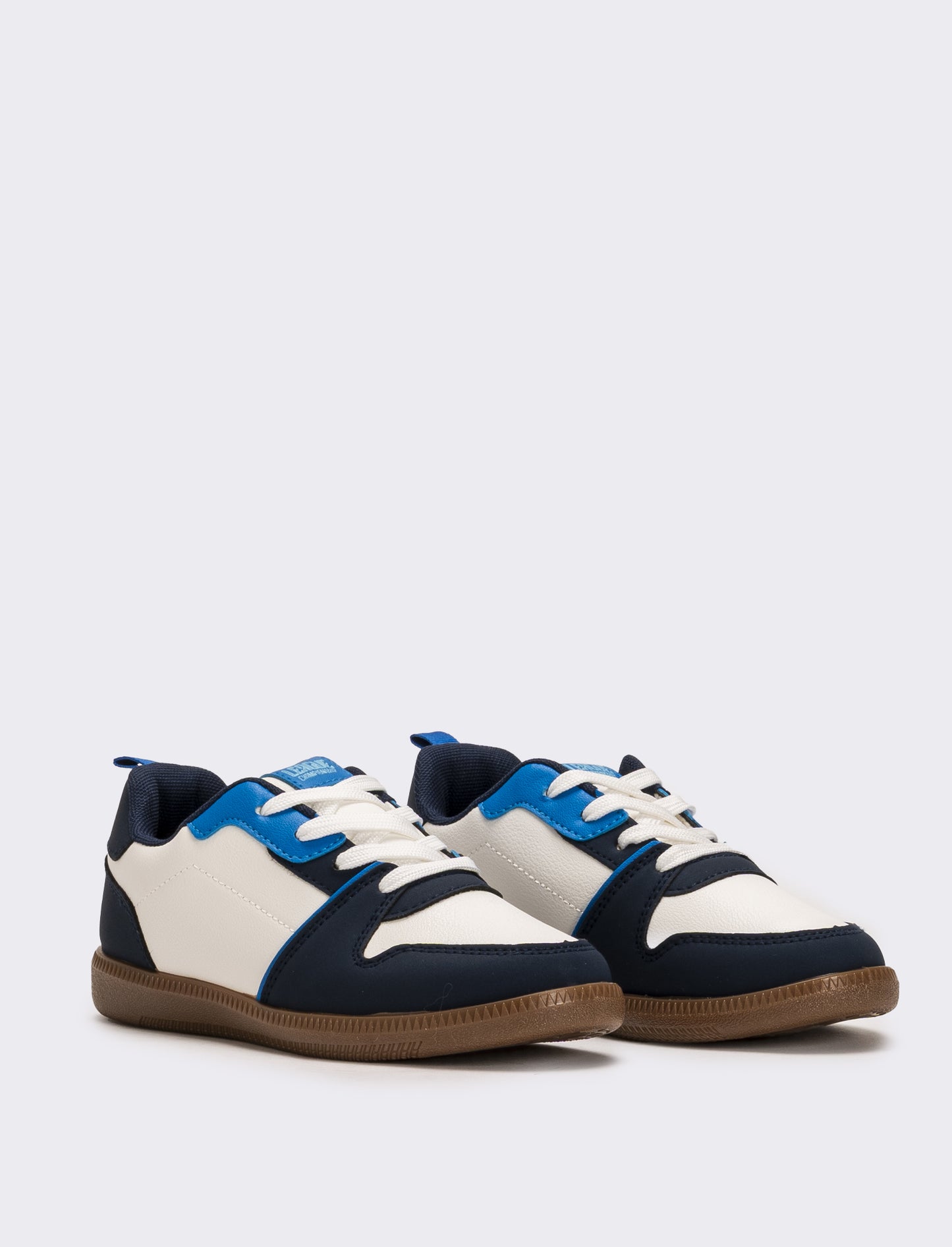 Sneakers con riporti da bambino - Bianco-blu