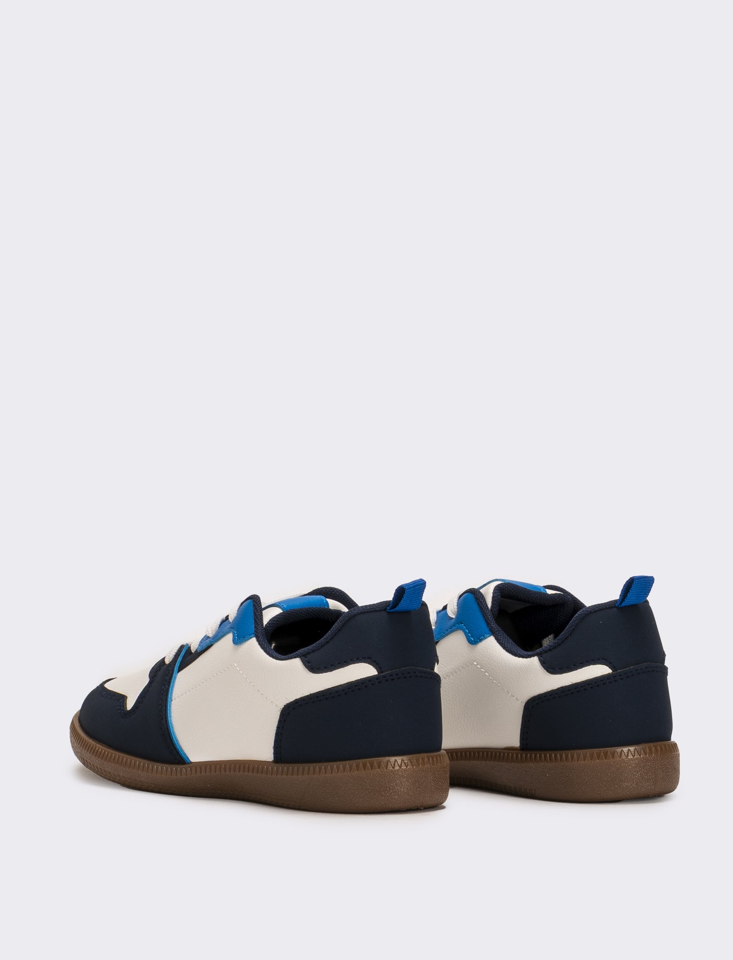 Sneakers con riporti da bambino - Bianco-blu