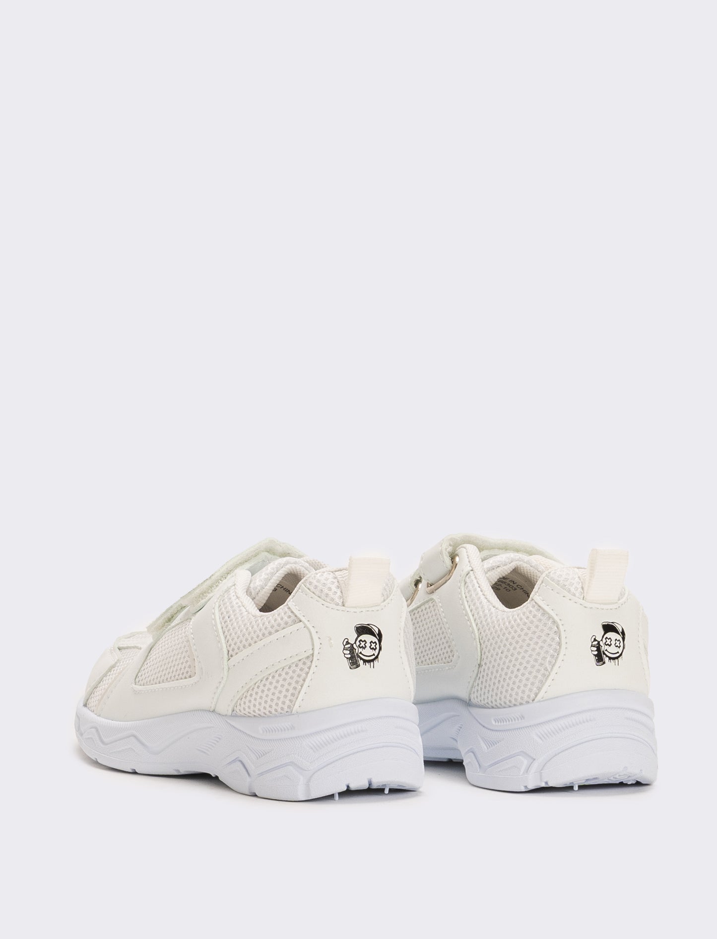 Sneakers con inserti da bambino - Bianco