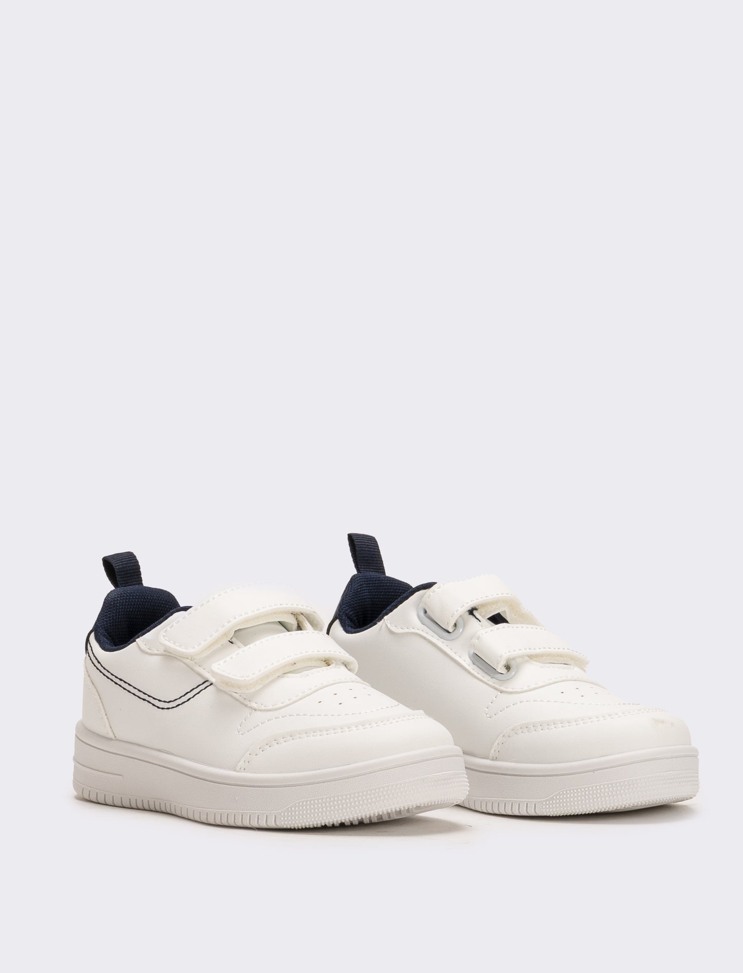 Sneakers con fodera blu da bambino - Bianco