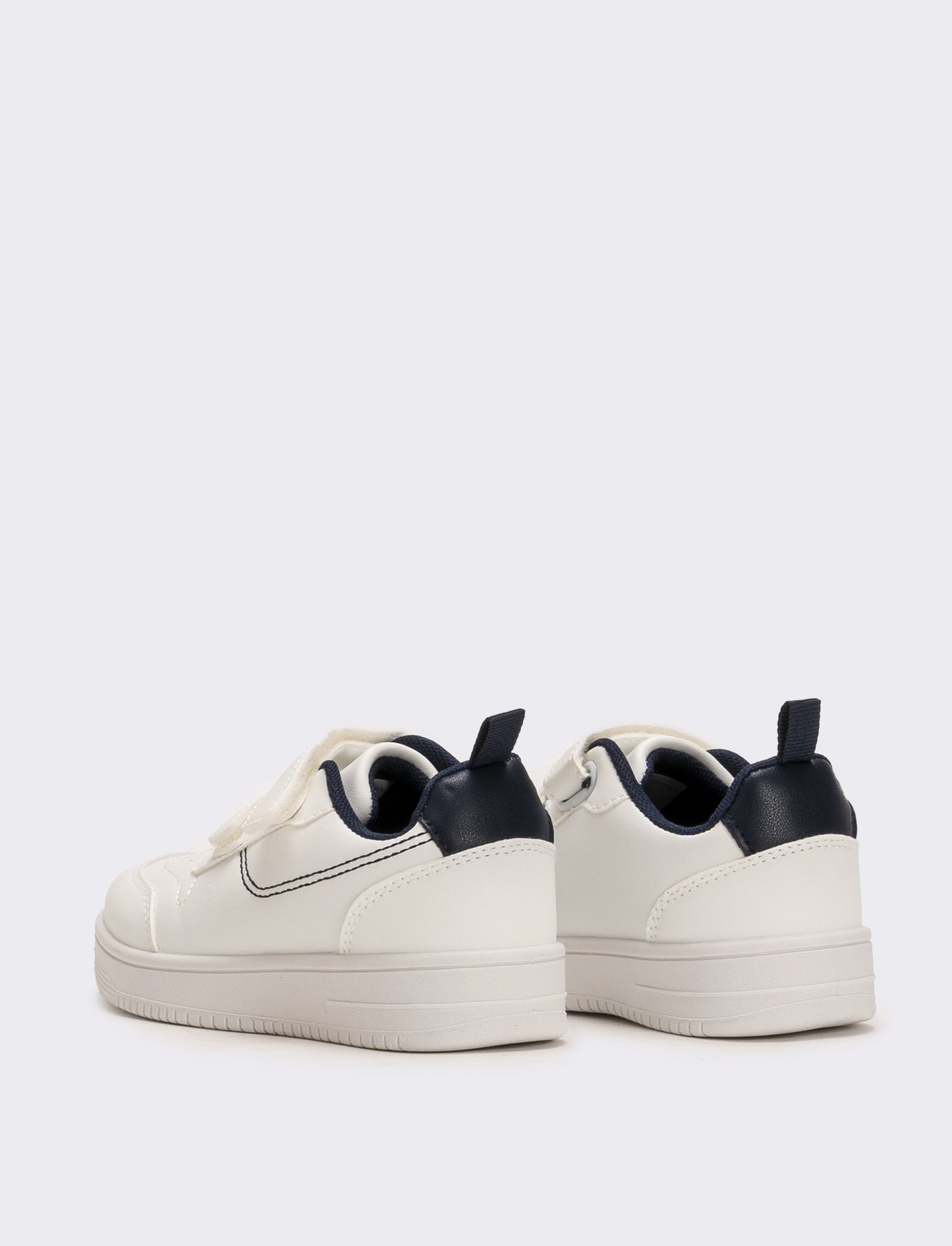 Sneakers con fodera blu da bambino - Bianco