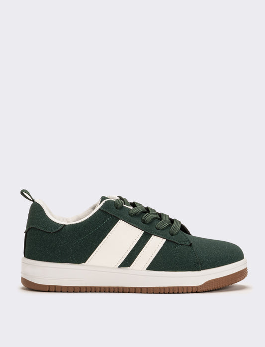 Sneakers da bambino con riporti - Verde