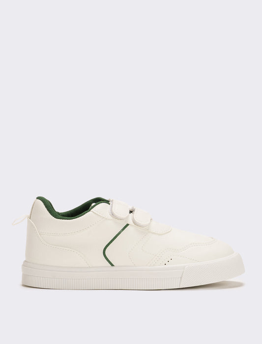 Sneakers minimal da bambino - Bianco