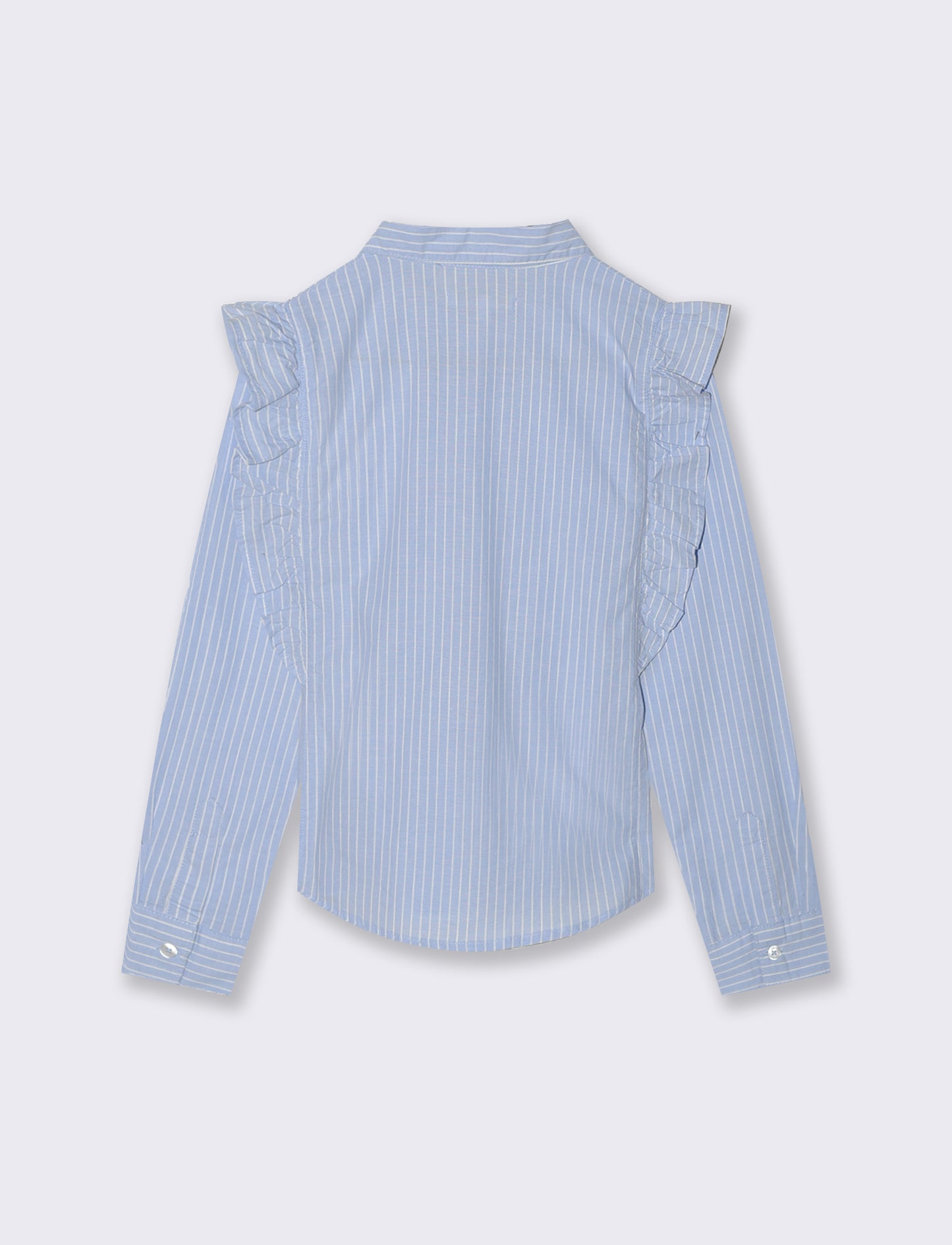 Camicia a righe da bambina con rouches - Righe