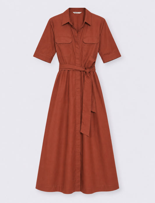 vestito lungo donna - coccio