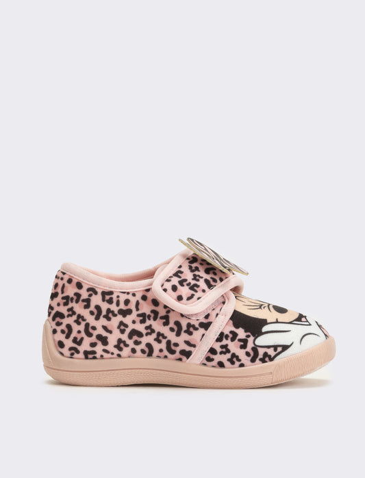 Pantofola con strappo Minnie© da bambina - Rosa