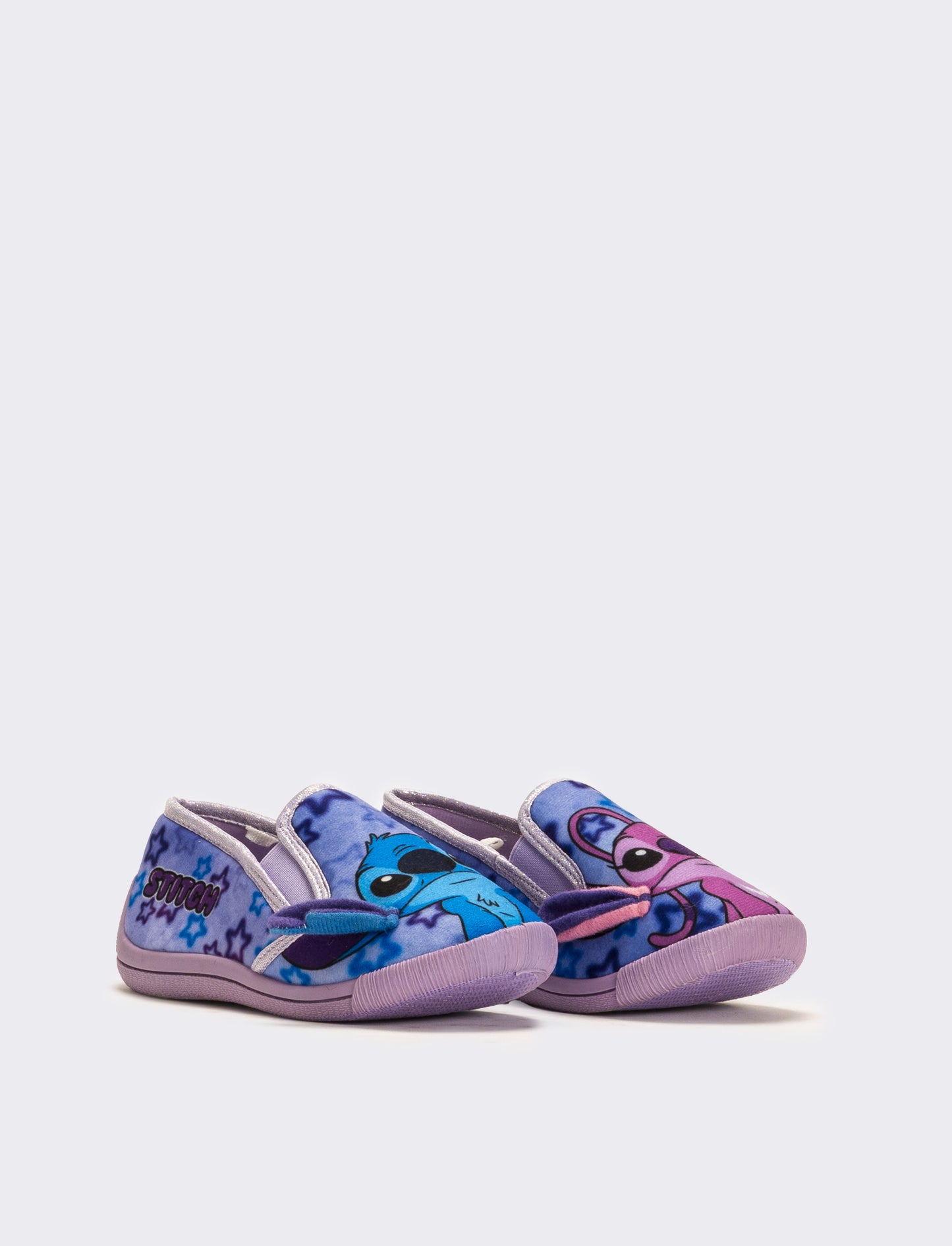 Pantofola con strappo Stitch© da bambina - Lilla