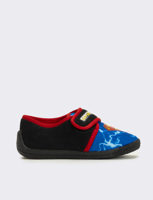 Pantofola con strappo Superman© da bambino - Blu