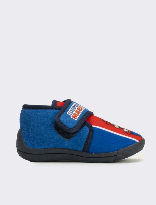 Pantofola con strappo Superman© da bambino - Blu