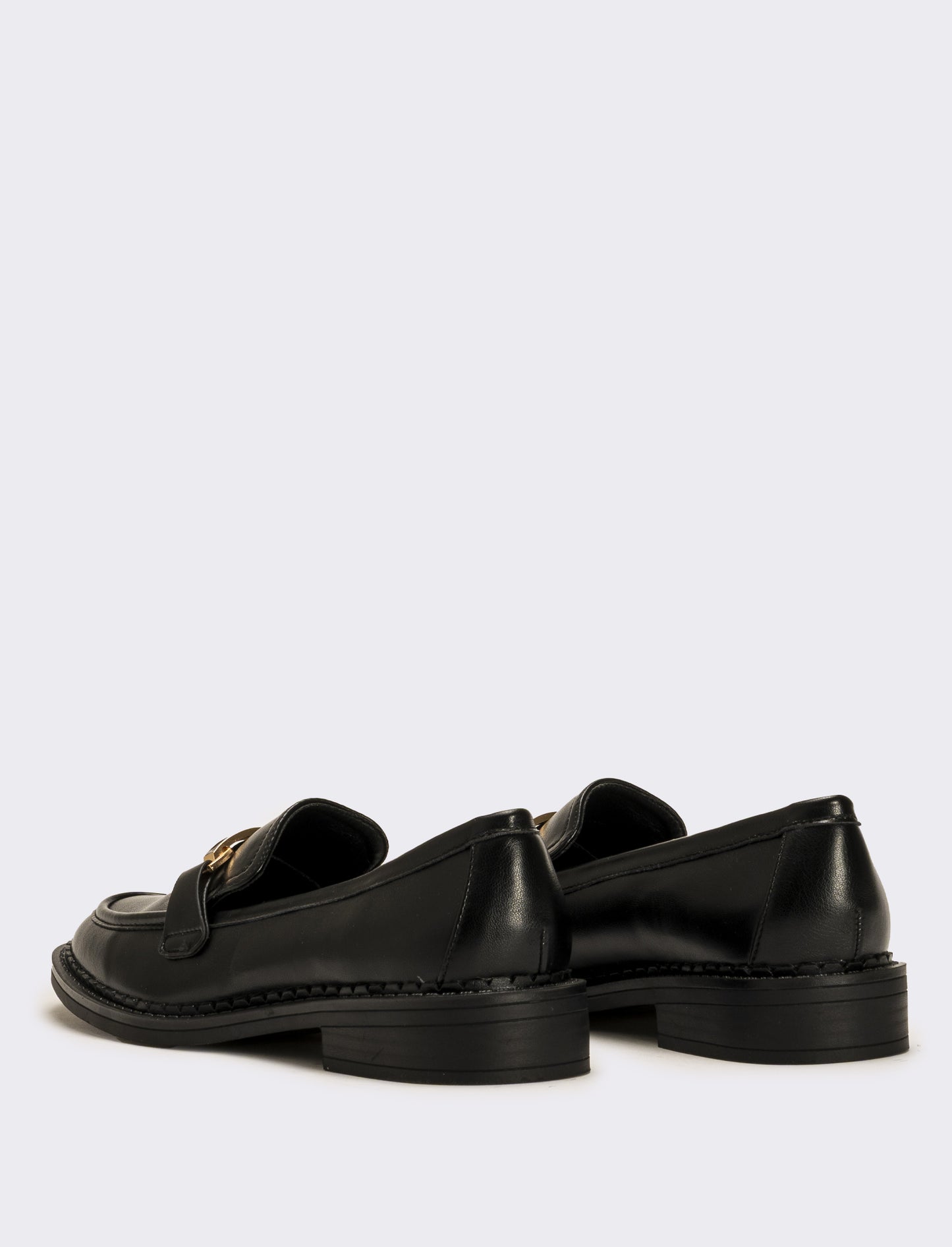 Mocassino con morsetto da donna - Nero