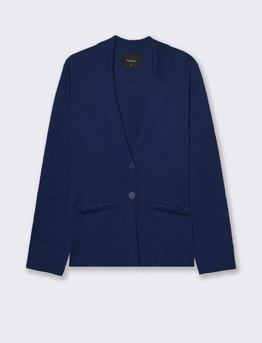 GIACCA IN MAGLIA - Blu