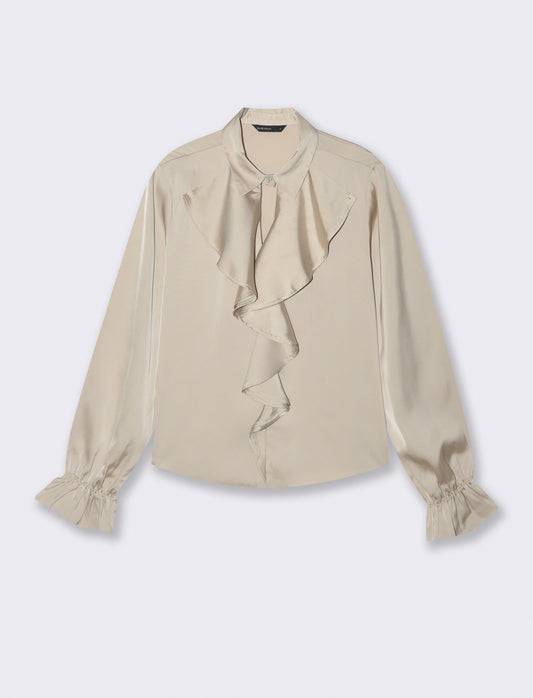 CASACCA CON ROUCHES - Beige grano