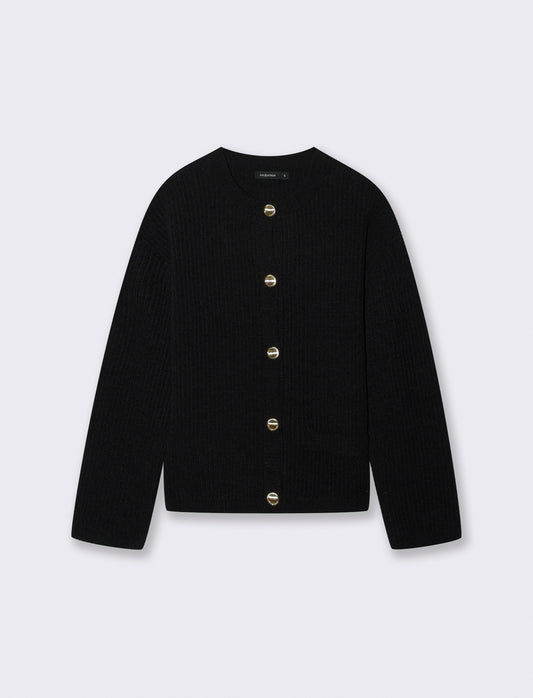 CARDIGAN IN CINIGLIA - Nero