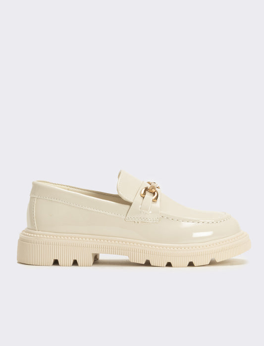 College con morsetto da bambina - Beige