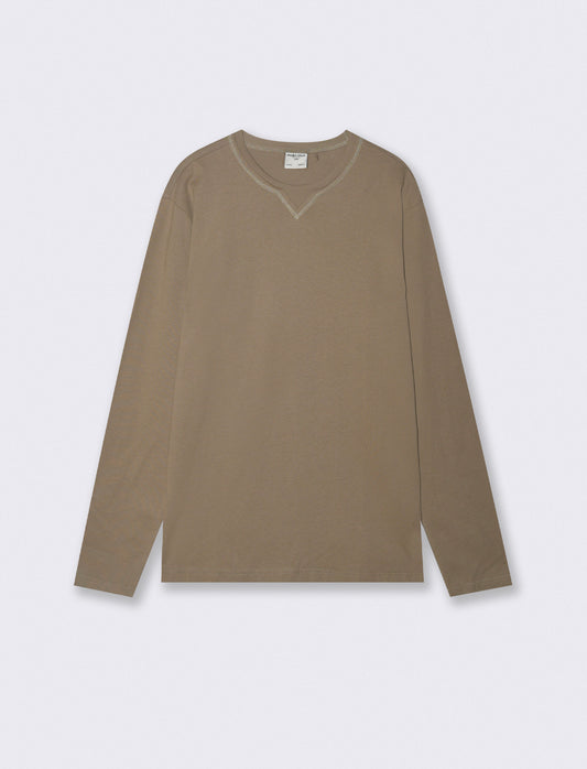 T-shirt finto doppio collo regular fit - Kaky 1