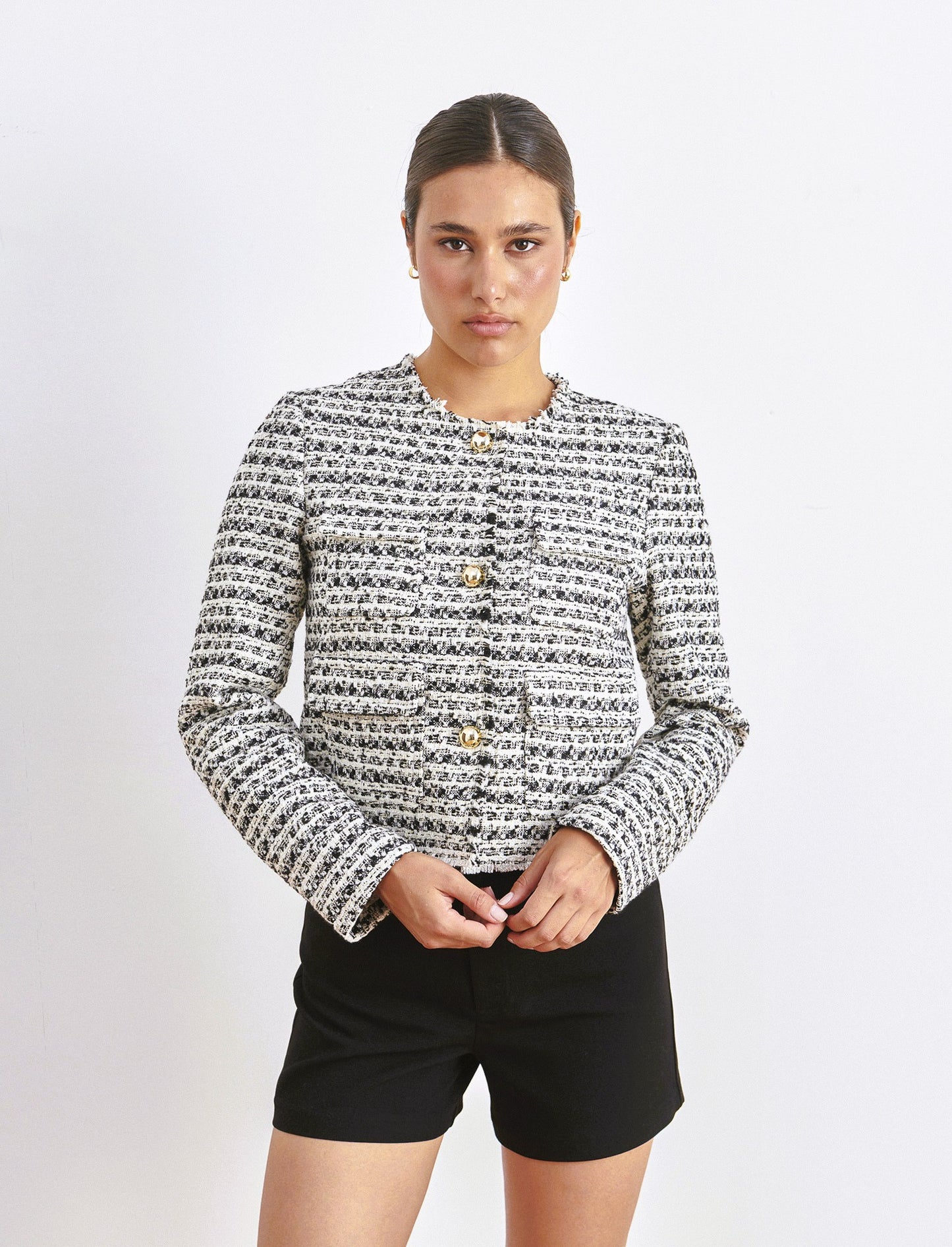 GIACCA CON BOTTONI METALLO COLOR ORO - var 1