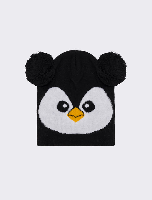 Cappello bambino stampa animali - Nero