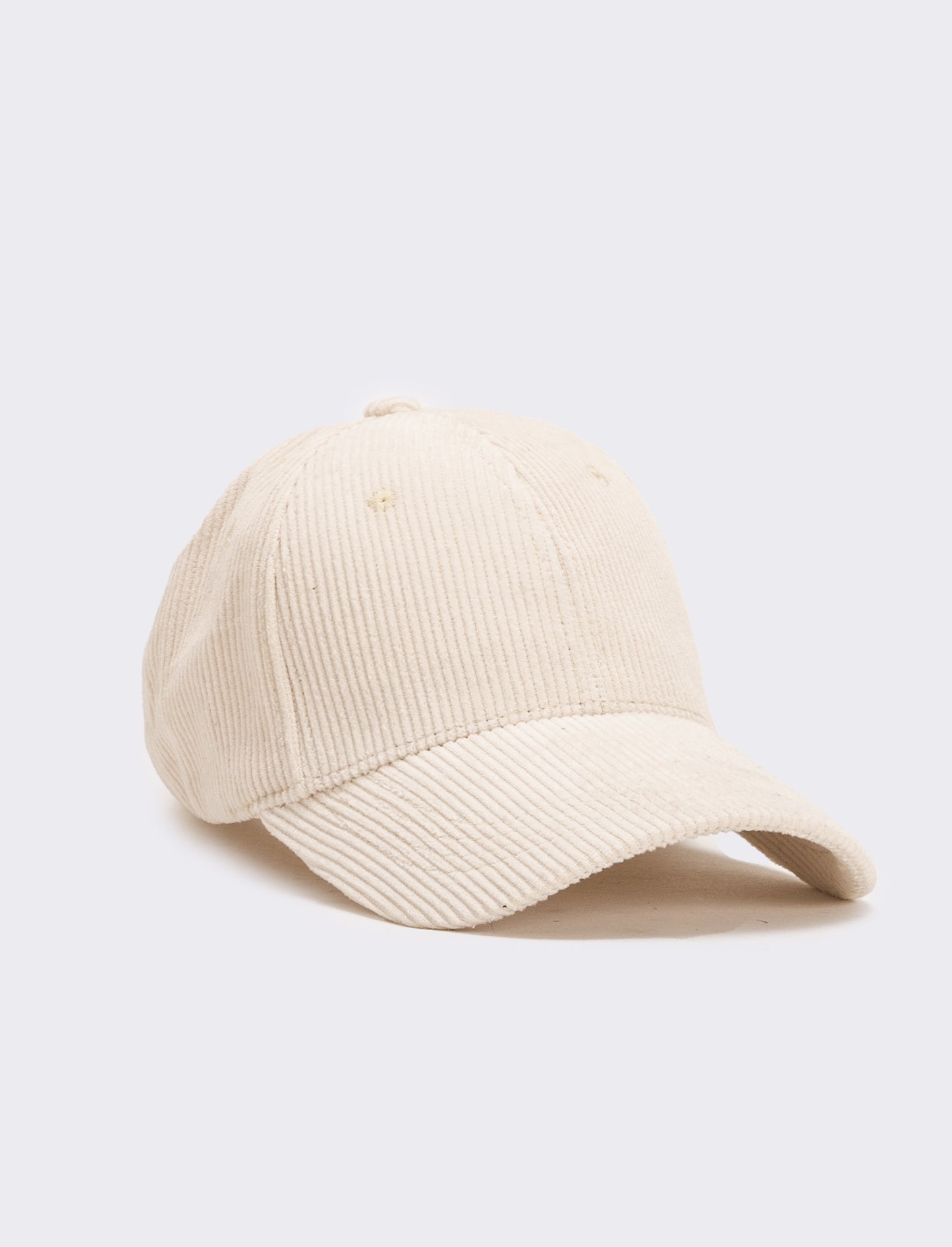 Cappello uomo baseball in velluto - Bianco sporco