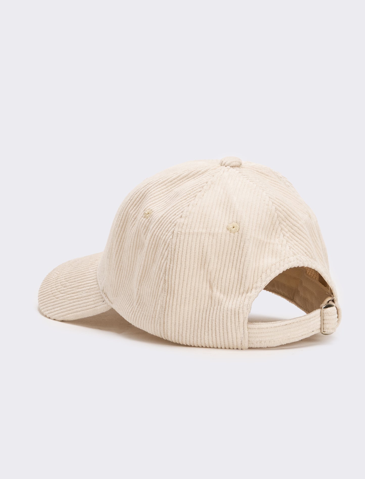 Cappello uomo baseball in velluto - Bianco sporco