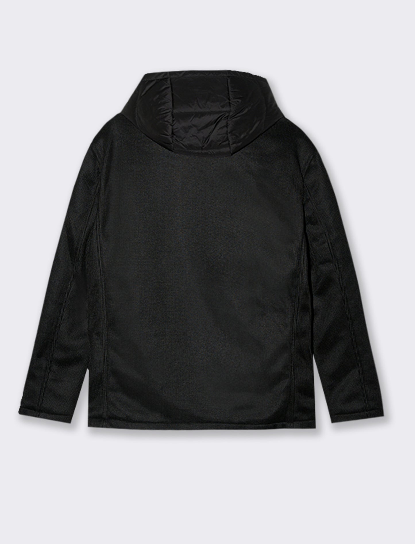 GIACCONE IN MAGLIA DOPPIO PETTO CON CAPPUCCIO - Nero