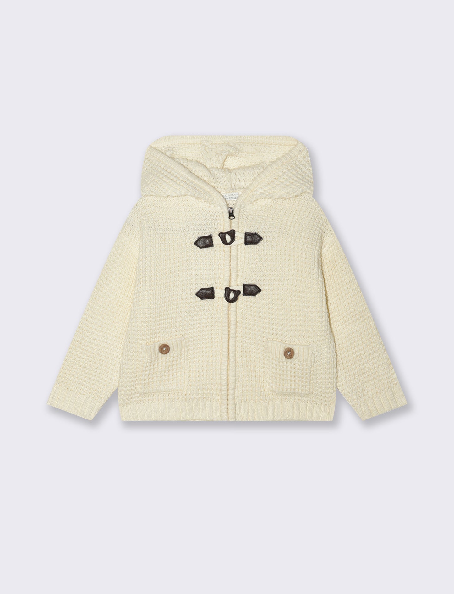 Cardigan con abbottonatura stile alamaro - Beige