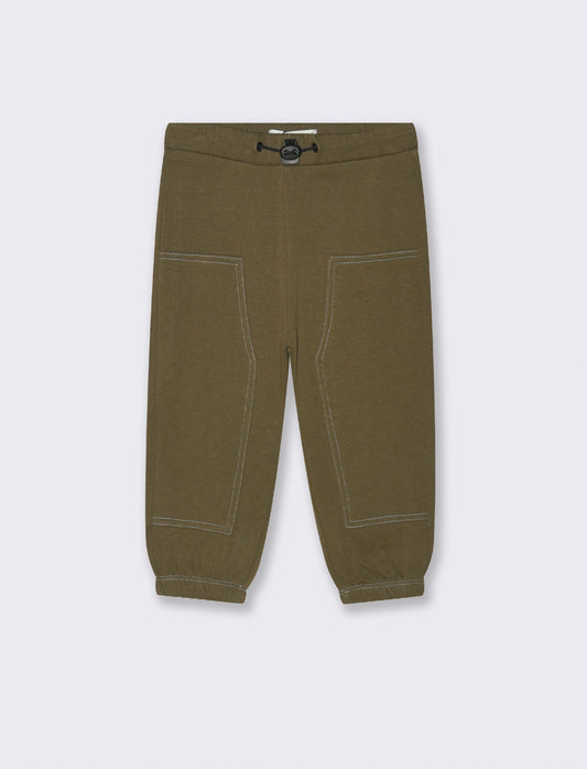 Jogger con impunture - Verde militare