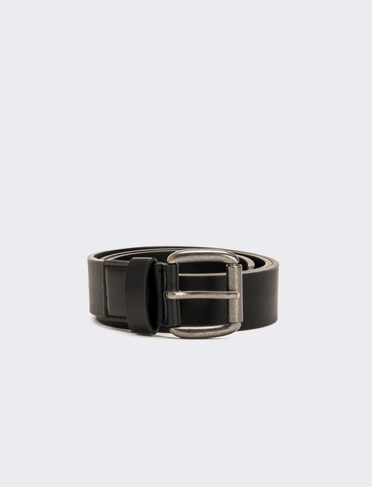 Cintura uomo fusto stampato - Nero