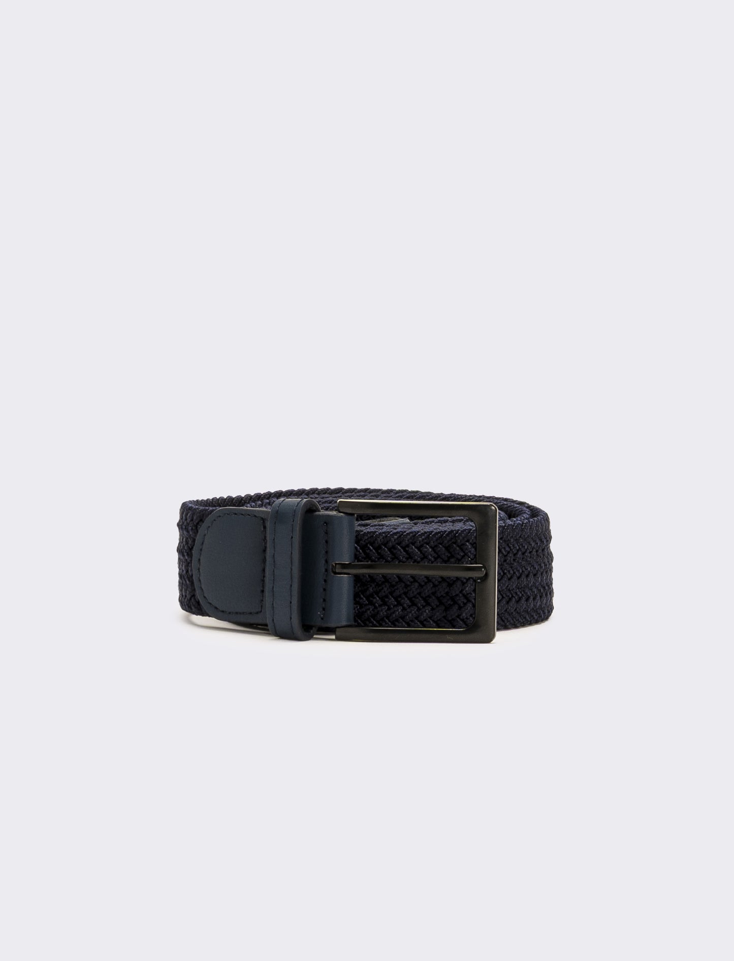 Cintura uomo fusto elastico a intreccio - Blu