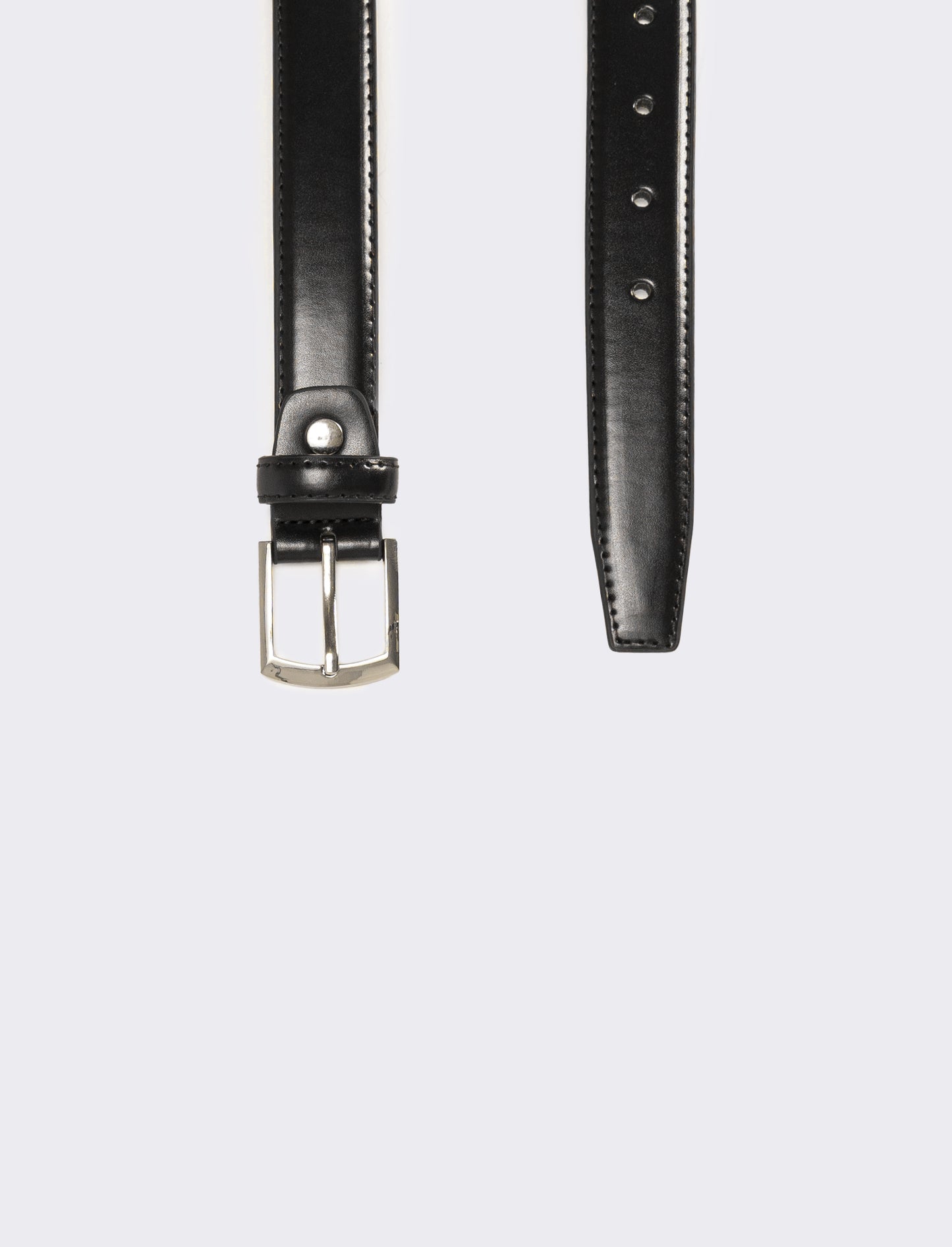 Cintura uomo classica bombata h 3 cm - Nero