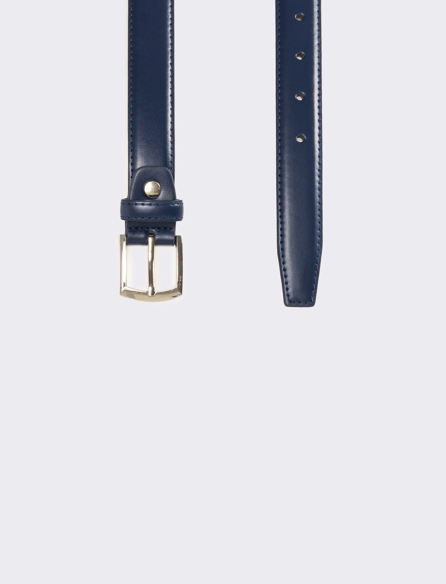Cintura uomo classica bombata h 3 cm - Blu