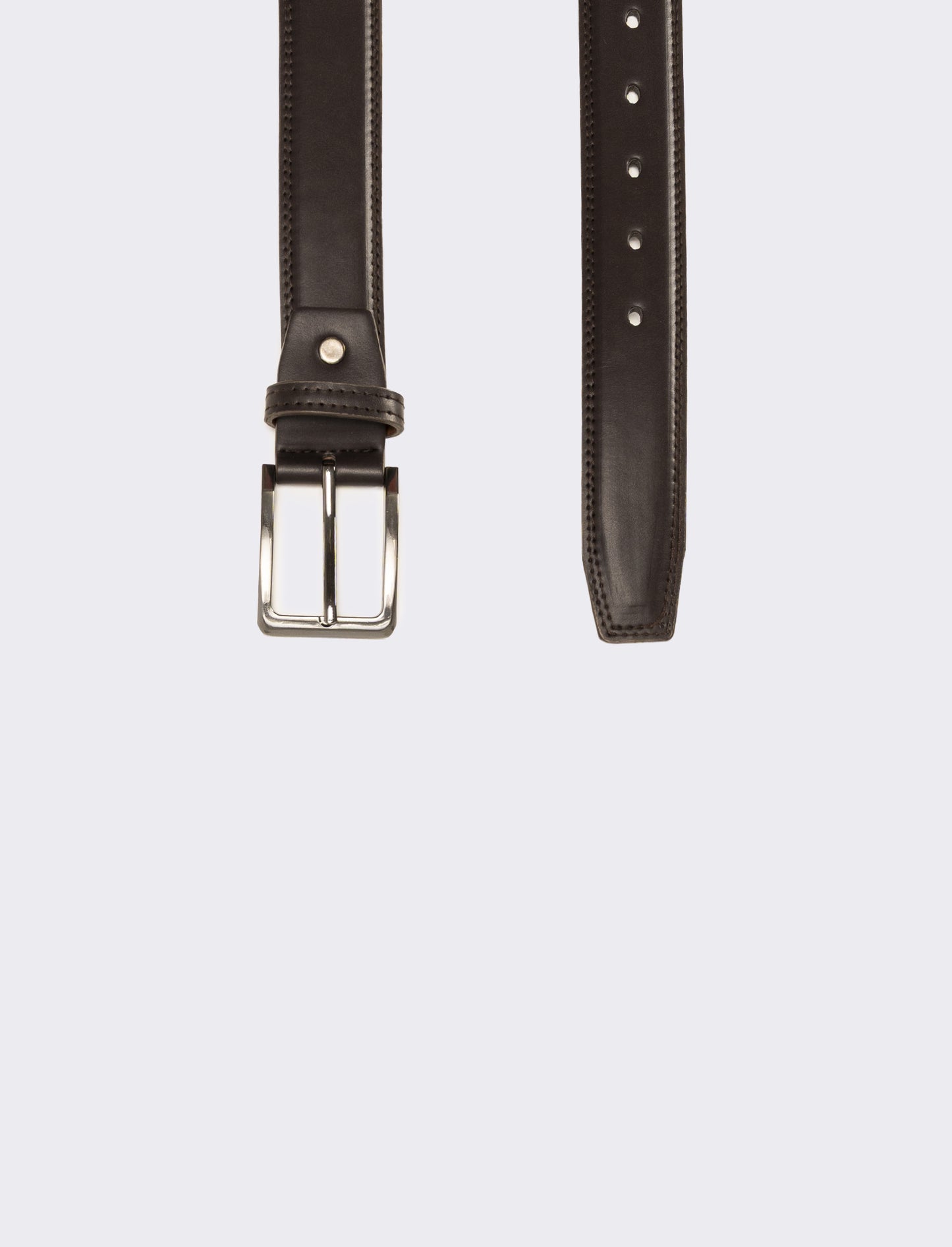 Cintura uomo basic bombata h 3,5 cm - Moro