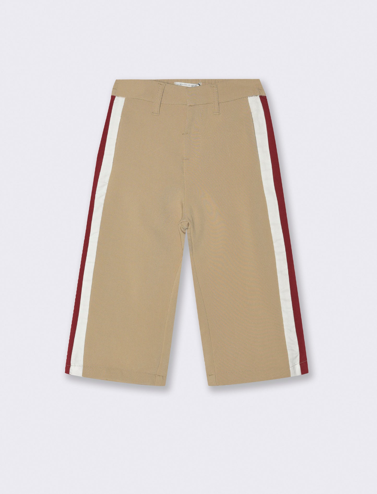Pantalone con bande laterali - Beige