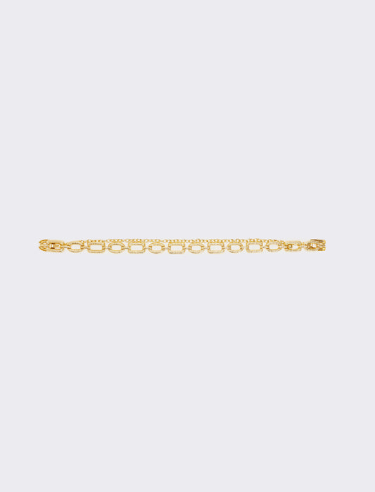Cintura donna a catena in metallo effetto martellato - Oro
