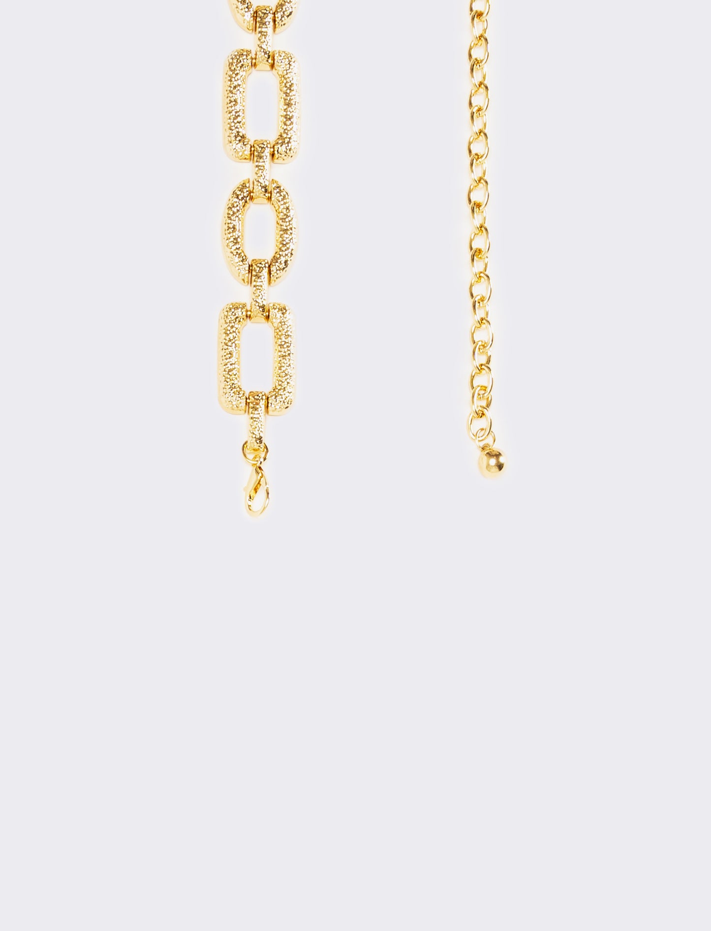 Cintura donna a catena in metallo effetto martellato - Oro