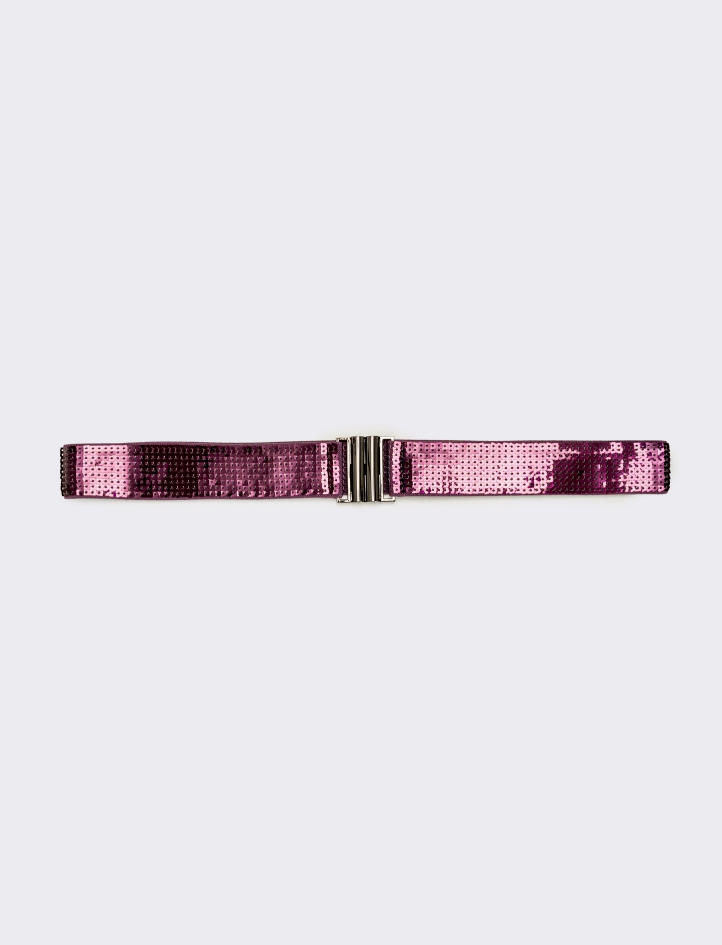 Cintura donna con paillettes quadrata h 4 cm - Bordeaux