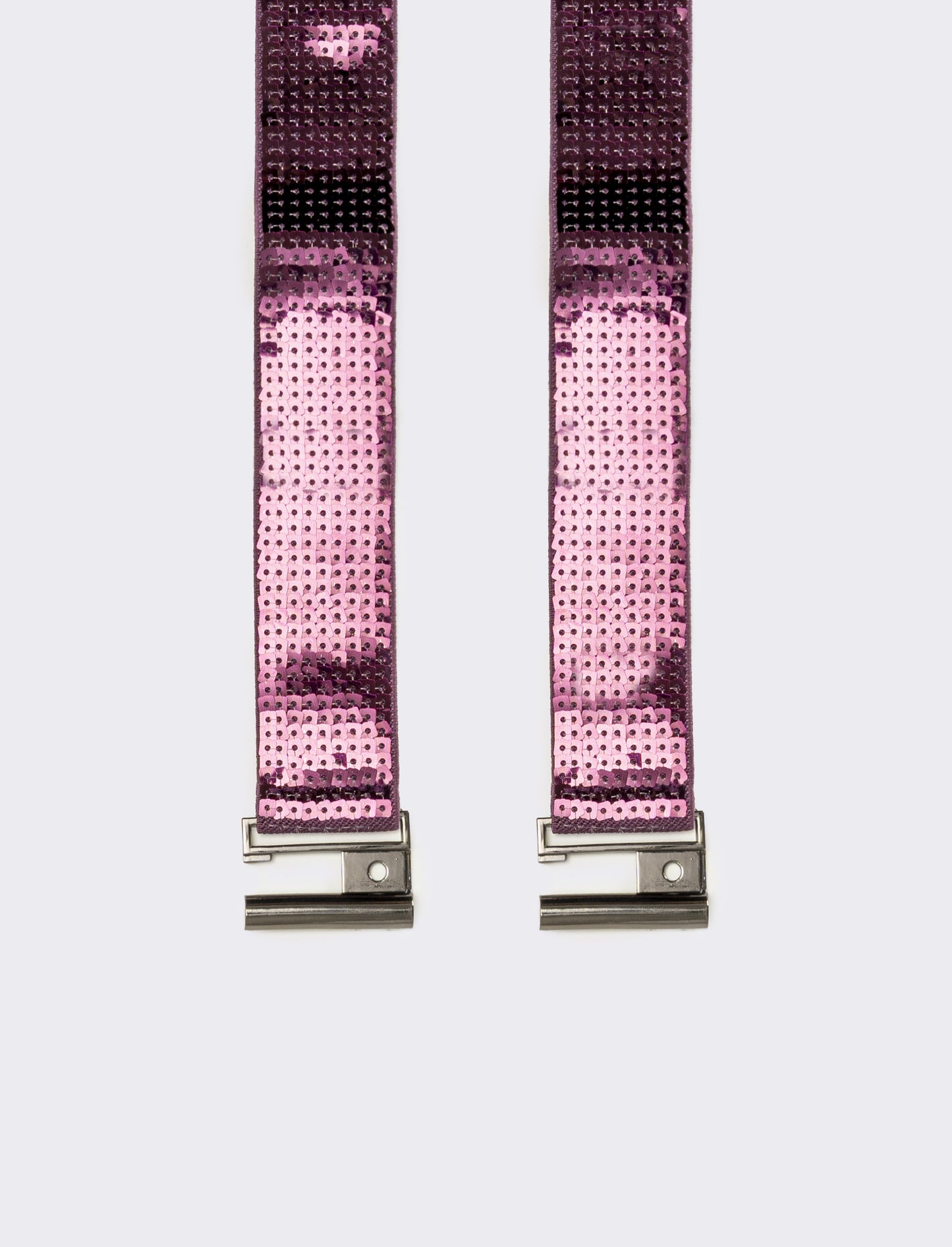 Cintura donna con paillettes quadrata h 4 cm - Bordeaux