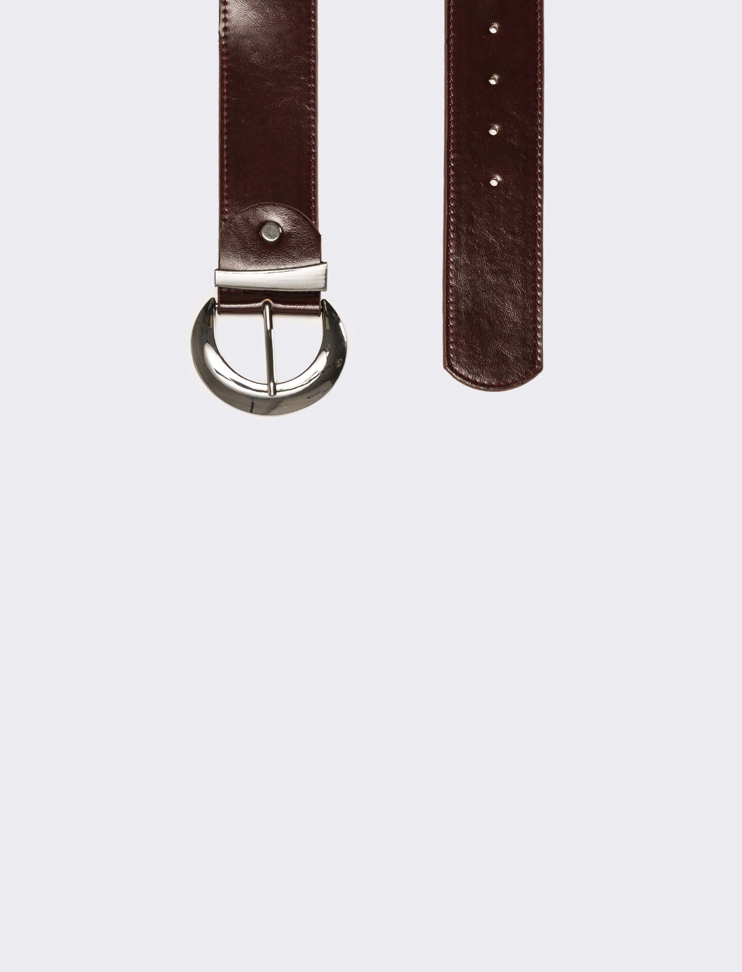 Cintura donna passante asimmetrico h 5 cm - Bordeaux