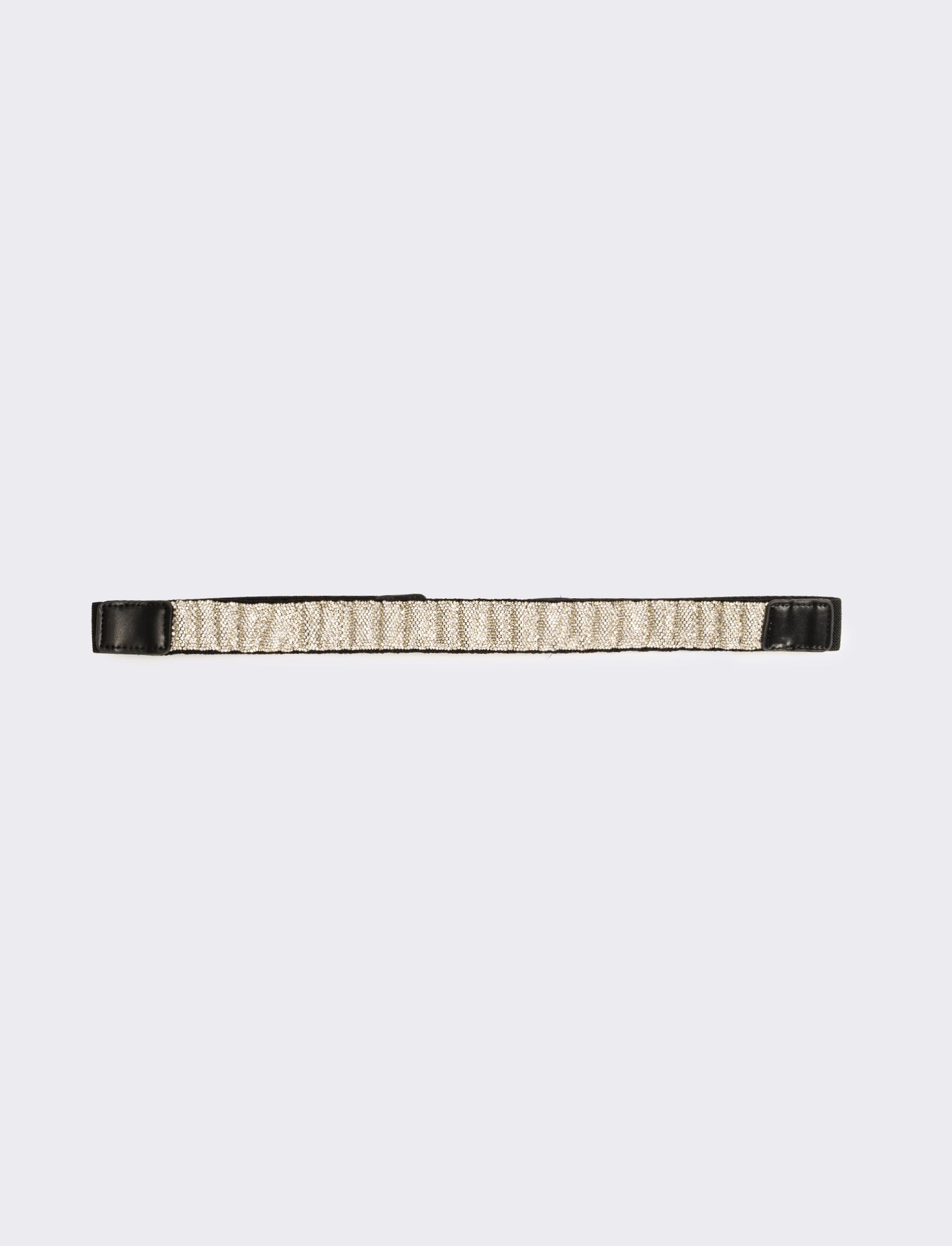 Cintura donna elastica con fusto strass - Argento