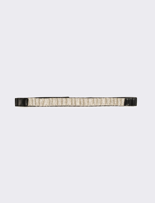 Cintura donna elastica con fusto strass - Argento
