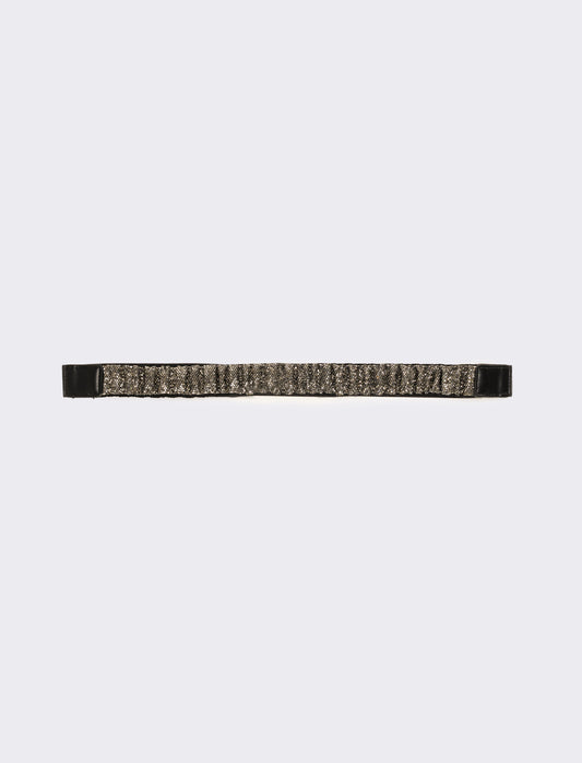 Cintura donna elastica con fusto strass - canna di fucile