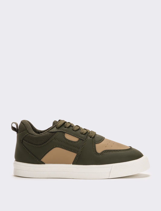 Sneakers bicolor da bambino - Verde