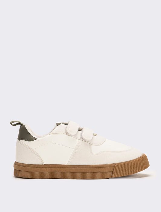 Sneakers con strapppi da bambino - Bianco