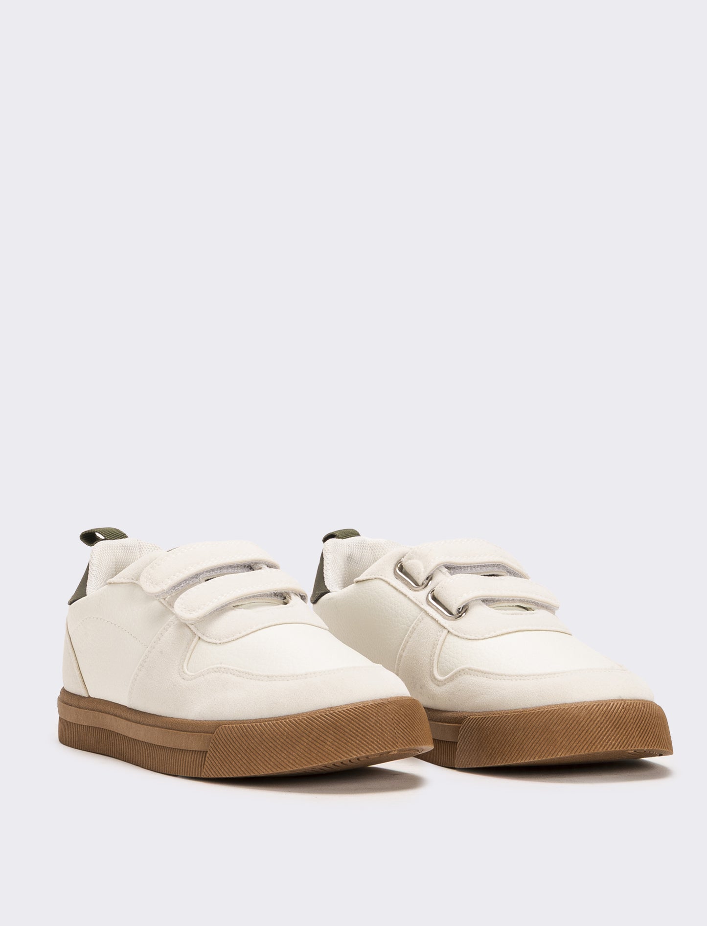 Sneakers con strapppi da bambino - Bianco