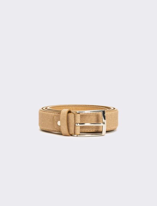 Cintura uomo fusto stampato - Beige